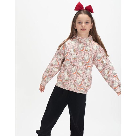 Welaken Girls Christmas Santa Pullover Knitted Sweatshirt Sweater Sz 150/10-12 - Picture 1 of 8